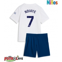 Camiseta Manchester City Iliman Ndiaye #7 Tercera Equipación para niños 2026-27 manga corta (+ pantalones cortos)